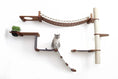 Load image into Gallery viewer, The Expedition Cat Jungle Gym Wall System cat condo by Catastrophic Creations; brown wood and sisal rope.
