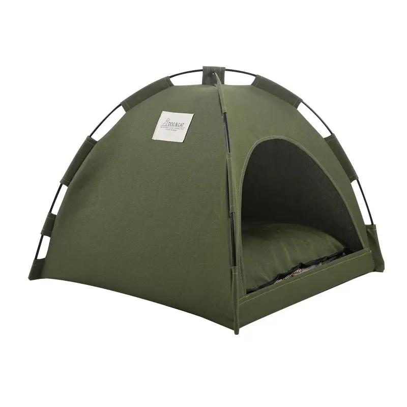 Cozy Camper-Style Pet Cave Bed Portable Soft Reversible Plush Fabric by Sell My Stuff