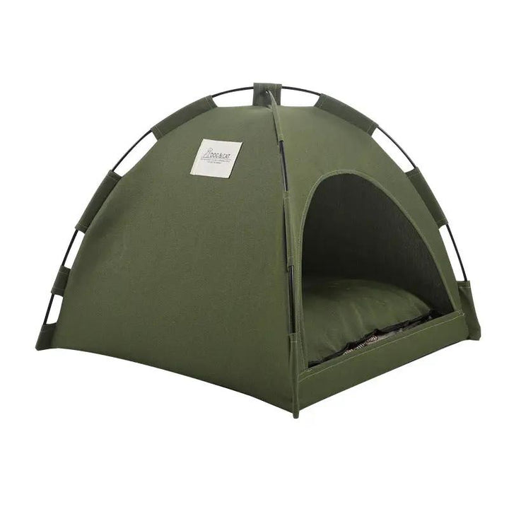 Cozy Camper-Style Pet Cave Bed Portable Soft Reversible Plush Fabric by Sell My Stuff