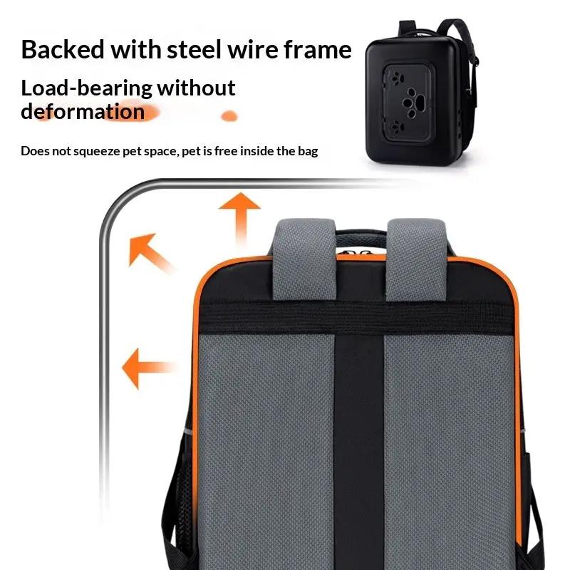 Space Capsule Pet Backpack Carrier Rigid Impact Resistant Small Pets by Pet Zen