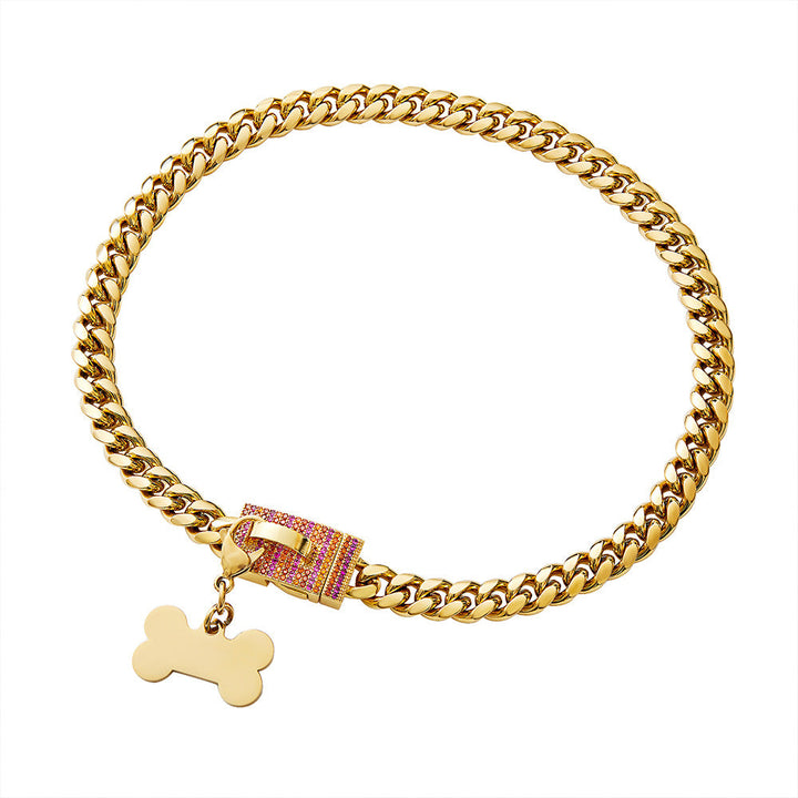 Supplier image showing optional bone-shaped charm
