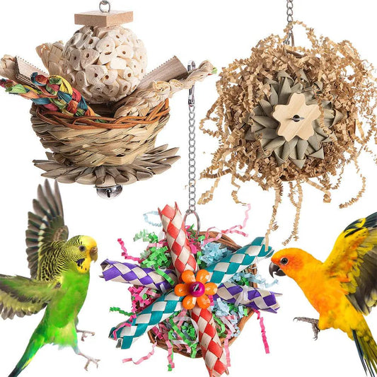 Parrot Bird Toy Gnawing Molar Chew Durable Supplies Set Kit by Sell My Stuff