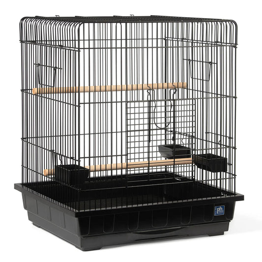 Prevue Pet Products Parrot Manor Metal Bird Cage with Plastic Base Removable Grill for Home or Travel - from For Animals, With Love