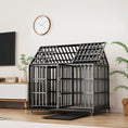 Cargar la imagen en la vista de la galería, 55 Heavy Duty Dog Crate Large Dog Cage Strong Metal Dog Kennels And Crates For Large Dogs With 4 Lockable Wheels - from For Animals, With Love

