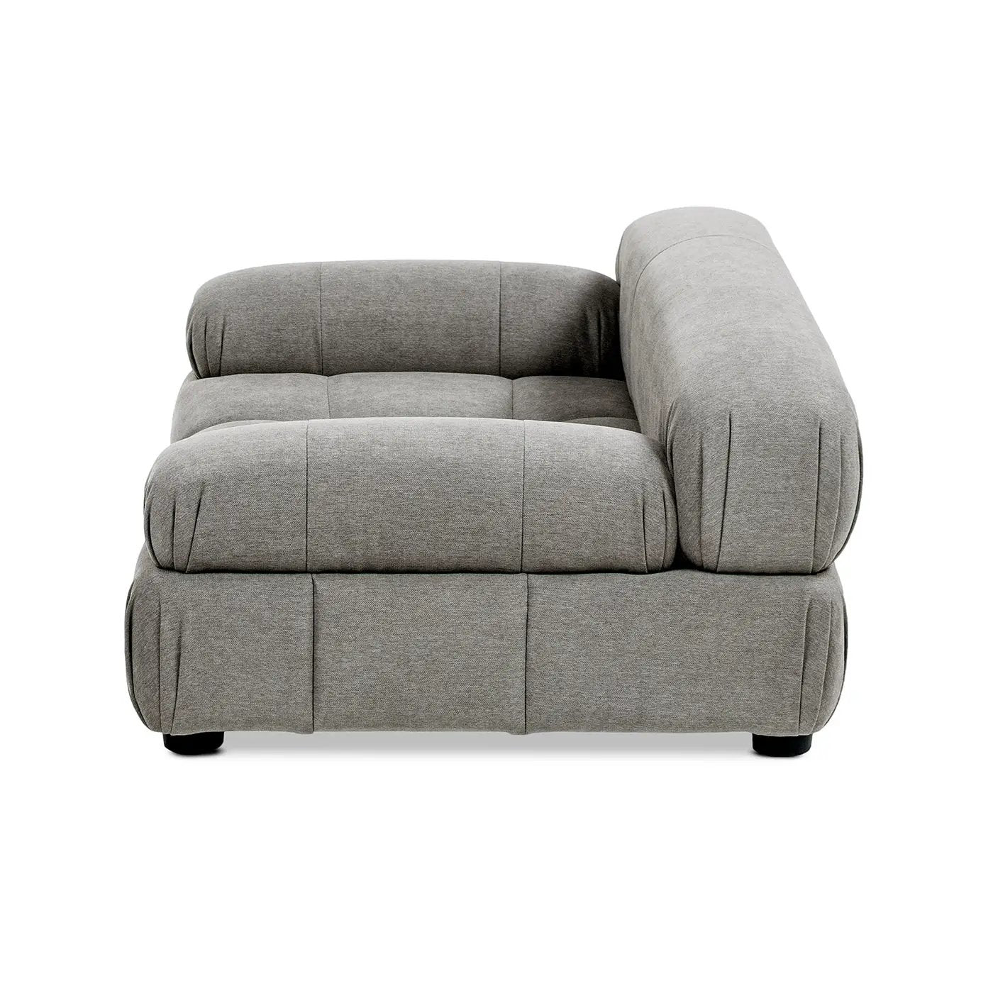 Marcel Upholstered Modern Pet Bed, Small to Medium Dog or Cat Uptown Gray Performance Velvet by HouseOfZazla