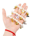 Load image into Gallery viewer, Halloween pet collar with charms featuring glossy pearls and playful gold-tone bells.
