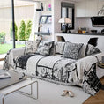 Load image into Gallery viewer, Luxury Pet Cover for Leather Sofa, abstract black-and-white pattern, non-slip & machine washable
