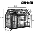 Cargar la imagen en la vista de la galería, 55 Heavy Duty Dog Crate Large Dog Cage Strong Metal Dog Kennels And Crates For Large Dogs With 4 Lockable Wheels - from For Animals, With Love
