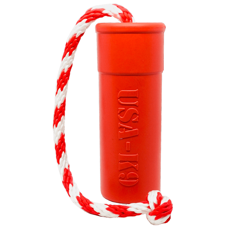 USA-K9 Firecracker Floating Training Dummy | K9 Handler Reward Toy | Red | USA Made