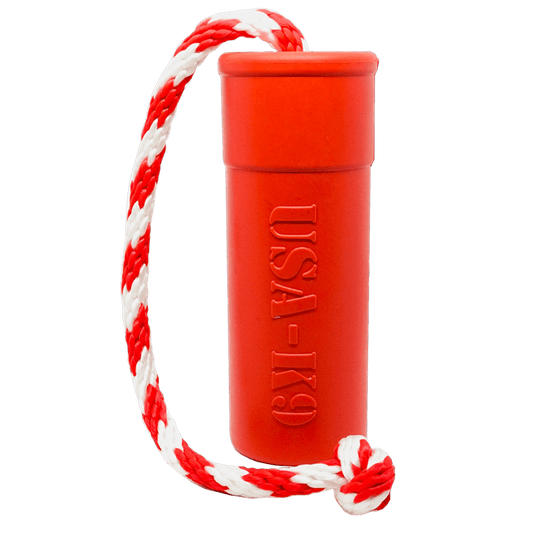 USA-K9 Firecracker Floating Training Dummy | K9 Handler Reward Toy | Red | USA Made