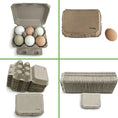Load image into Gallery viewer, Half Dozen Egg Cartons - Henlay Blank Flat Top, Six Pack, 2 colors, 20 or 100
