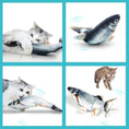 Carica l'immagine nel visualizzatore della galleria, Stevvex Interactive Electric Flopping Cat Toy Fish Plush Mouse Set by Stevvex
