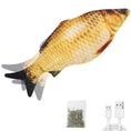 Carica l'immagine nel visualizzatore della galleria, Stevvex Interactive Electric Flopping Cat Toy Fish Plush Mouse Set by Stevvex

