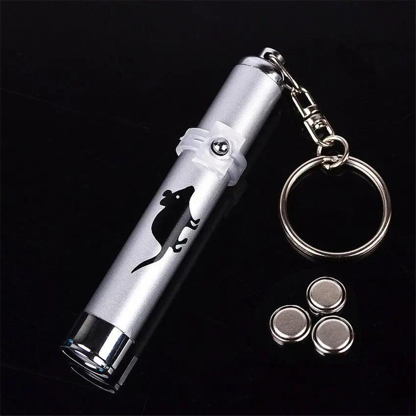 STEVVEX Interactive USB Rechargeable LED Laser Pointer Toy Pets Red by Stevvex