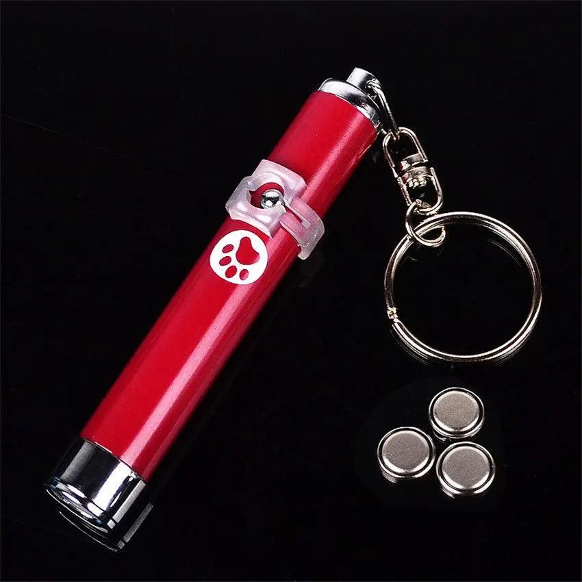 STEVVEX Interactive USB Rechargeable LED Laser Pointer Toy Pets Red by Stevvex