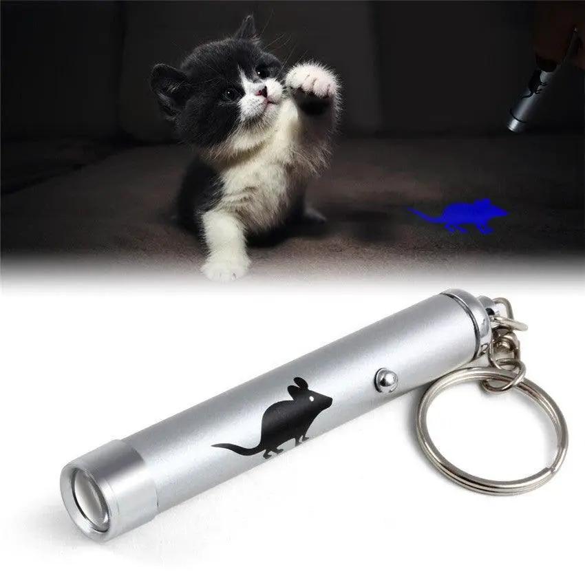 STEVVEX Interactive USB Rechargeable LED Laser Pointer Toy Pets Red by Stevvex