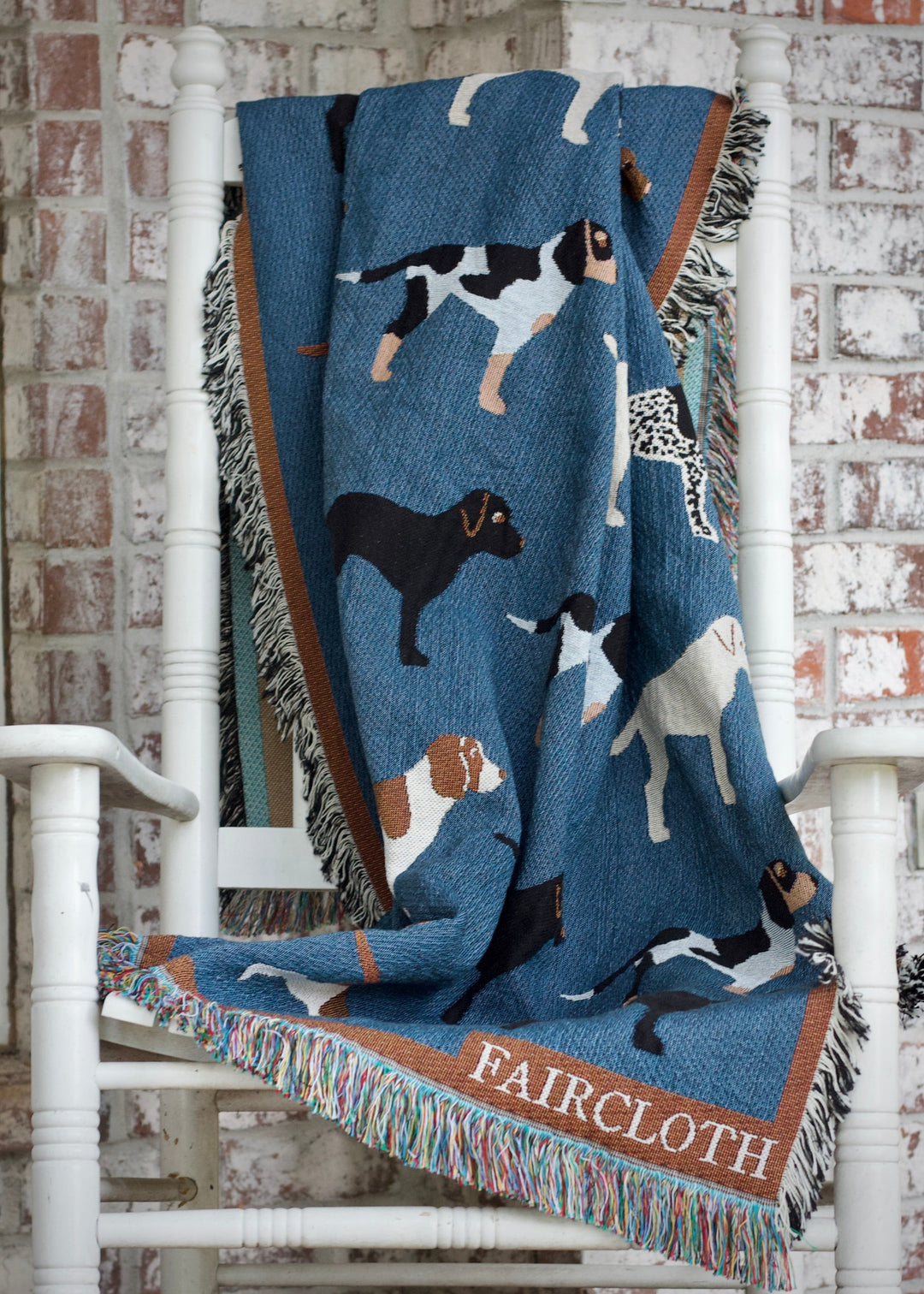 Faircloth Good Dogs Cotton Throw Blanket