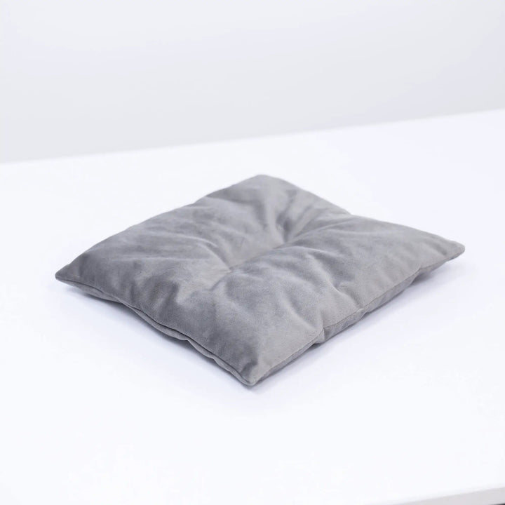 FelineComfort Gray Cat Cushion Pillow Fits Hexagon Shelves With Secure Nesting Padding For Wood Structures And Surfaces by Enjoy The Wood