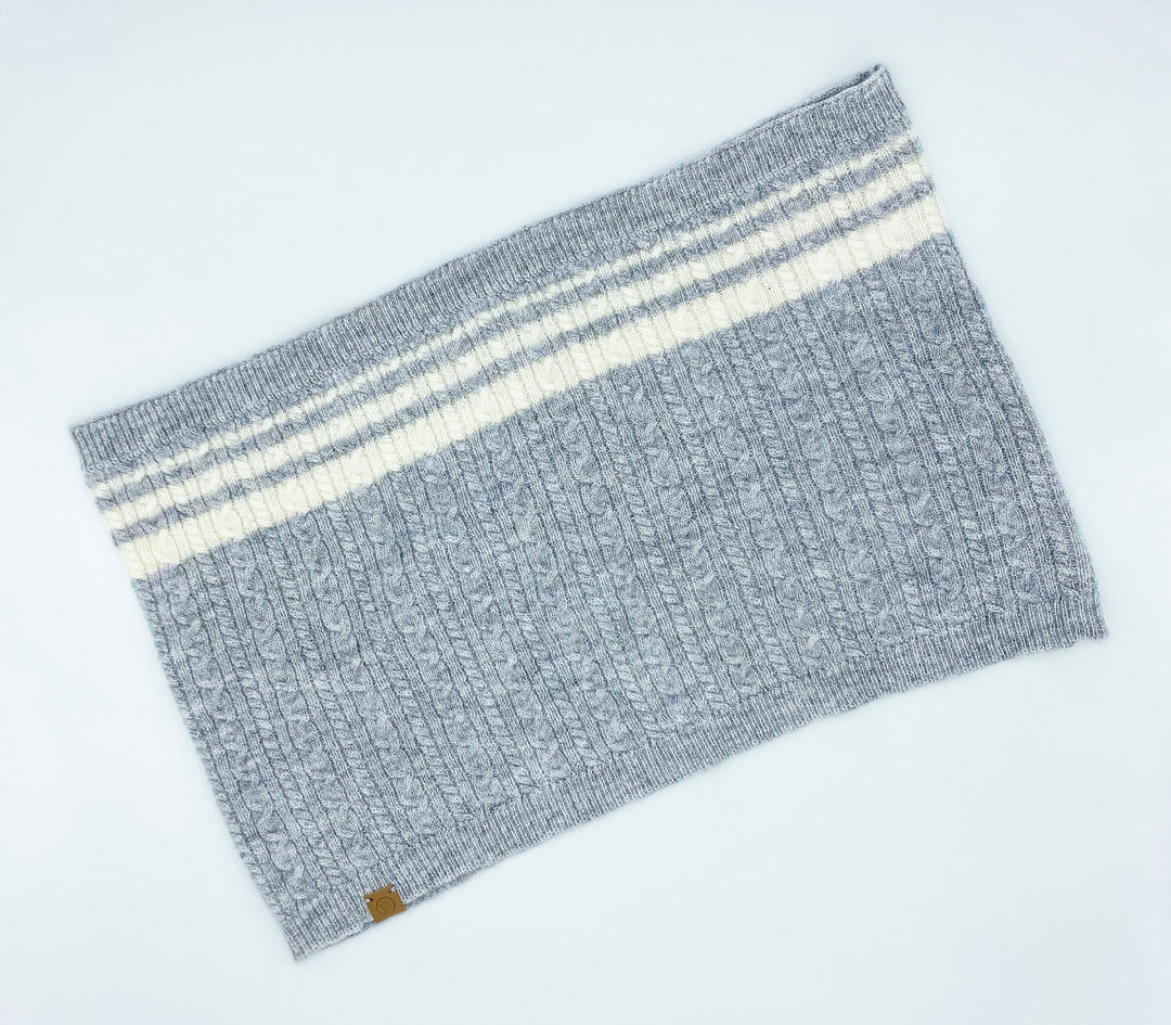 Bespoke Paws Cashmere Blend Pet &amp; Owner Scarf Set, Heather Grey