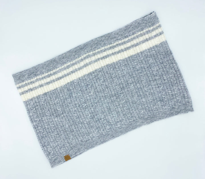 Bespoke Paws Cashmere Blend Pet &amp; Owner Scarf Set, Heather Grey