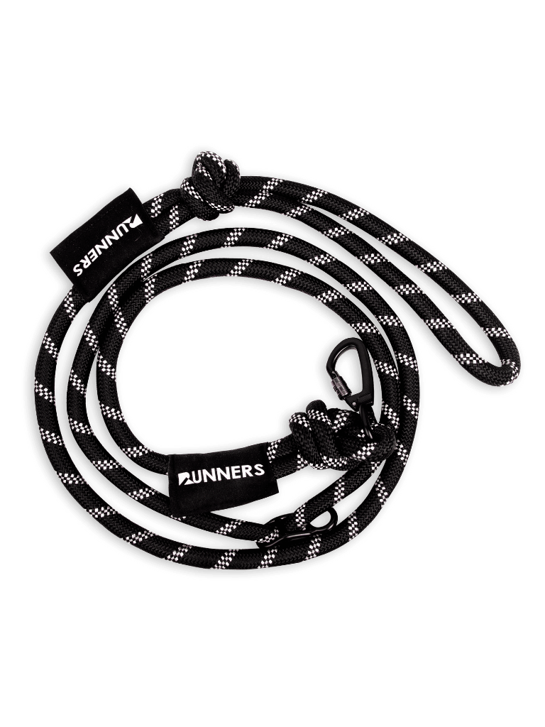 Rove Blackout Elite Running Leash For Active Dogs Hands-Free Black by Runner's Athletics
