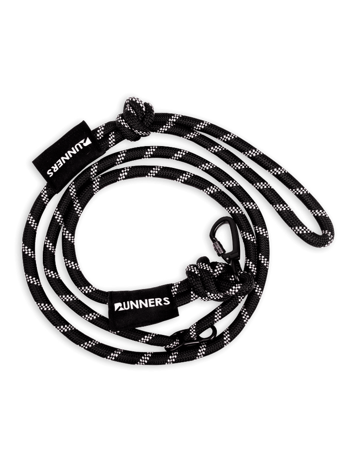 Rove Blackout Elite Running Leash For Active Dogs Hands-Free Black by Runner&