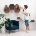 Load image into Gallery viewer, Luxury Dark Walnut Hexagon Cat Wall Shelves Climbing Kit For Home by Enjoy The Wood
