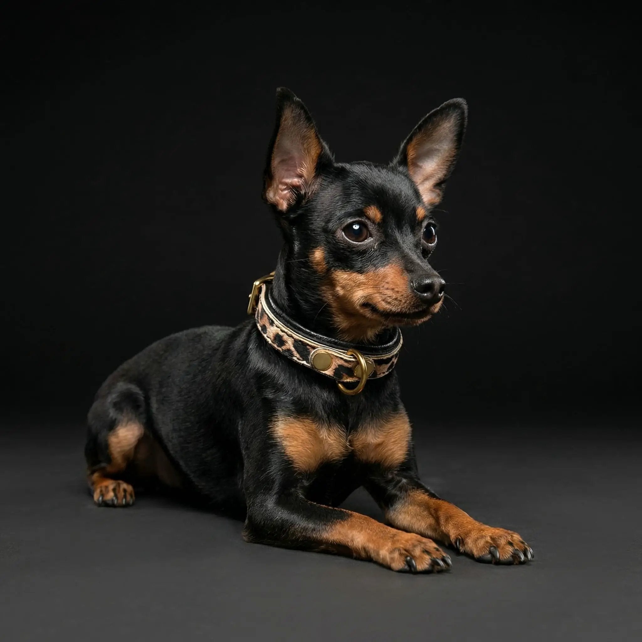 Bestia Dog Gear Leopard Puppy Collar Luxury Collection Pre Order by Bestia Dog Gear