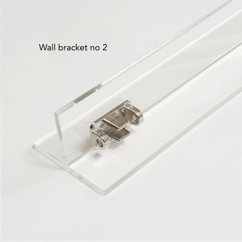 Hiddin Clear Acrylic Wall-Mounted Zig Zag Pet Gate – 24 in High