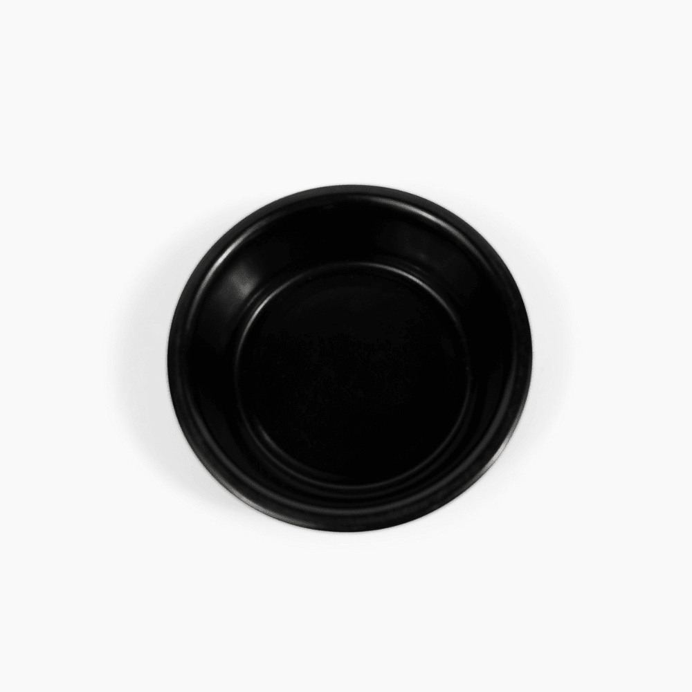 Hiddin Smoke Grey Acrylic Double Feeder – 7 in High