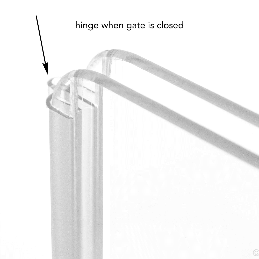 Hiddin Low Zig Zag Gate Add-On Panel with Hinge