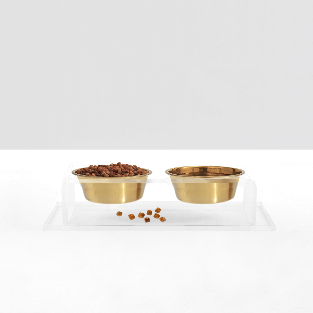 Hiddin Clear Acrylic Feeder Overflow Tray