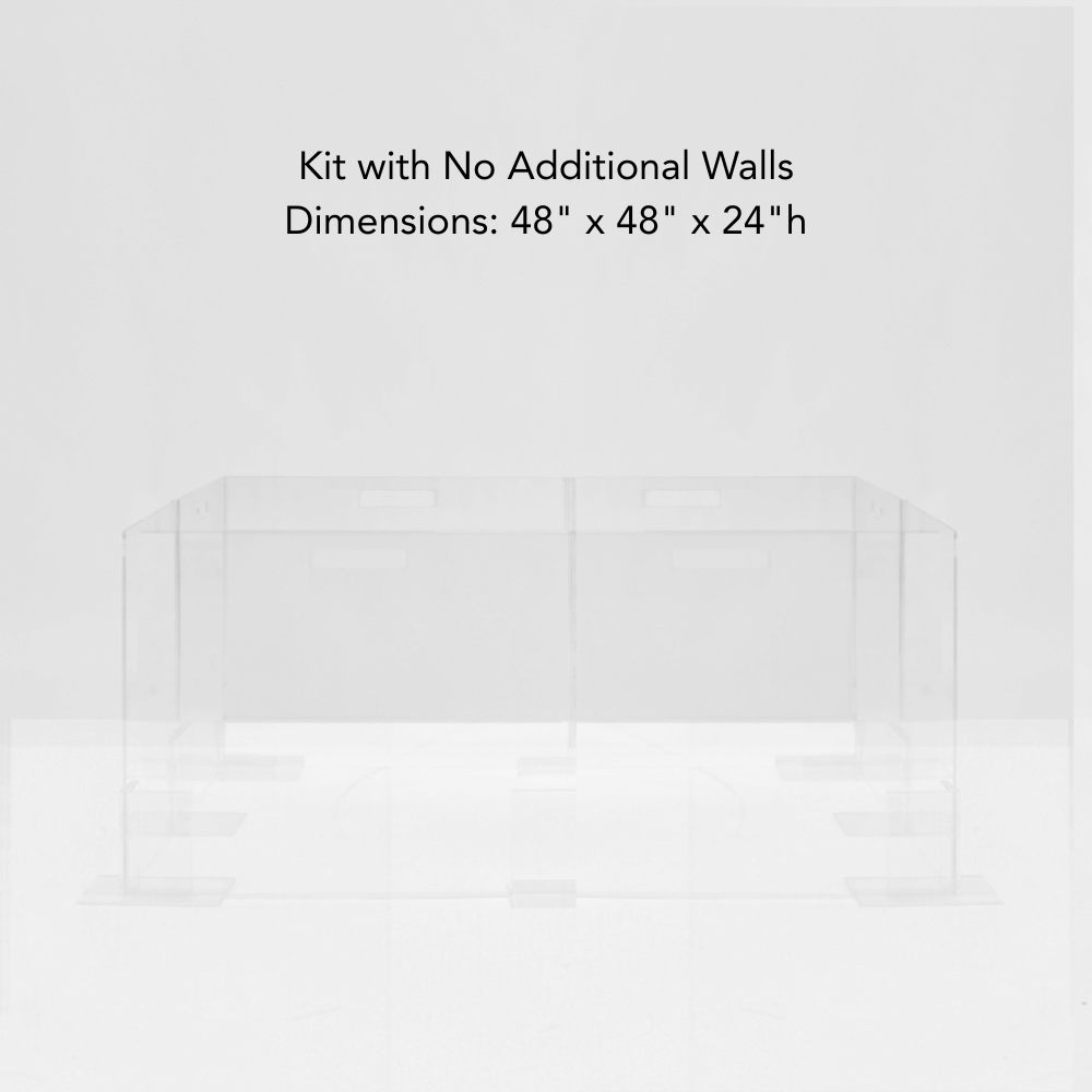 Hiddin Clear Acrylic Step-Over Pet Playpen – 24 in High