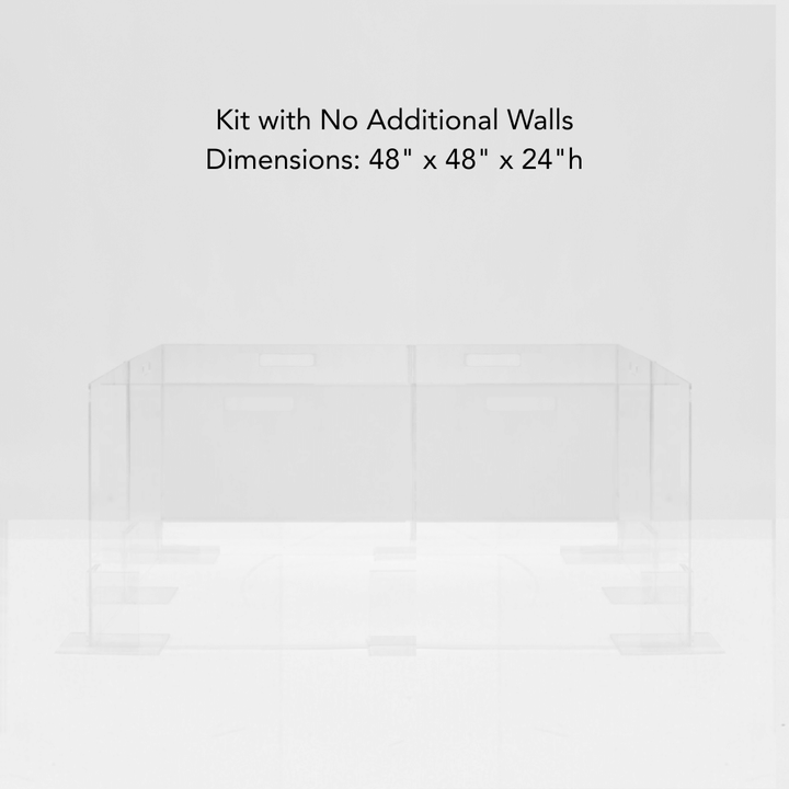 Hiddin Clear Acrylic Step-Over Pet Playpen – 24 in High