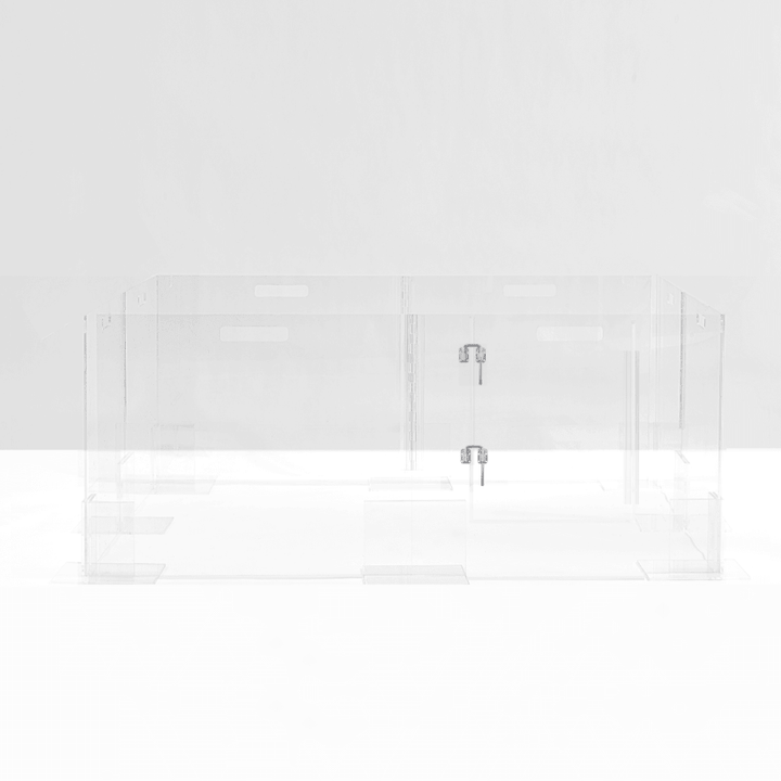 Hiddin Clear Acrylic Pet Playpen with Door – 32 in High