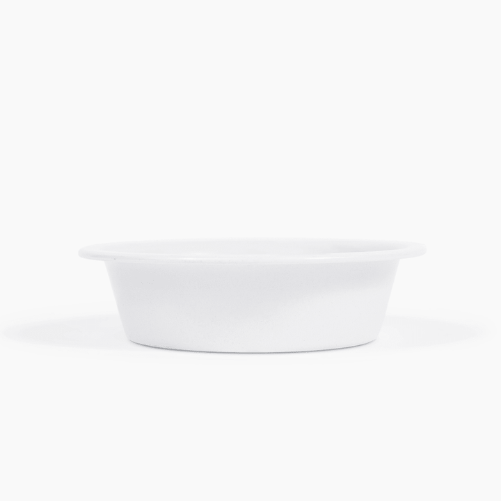 Hiddin Clear Acrylic Double Feeder with Black or White Bowls – 3 in High