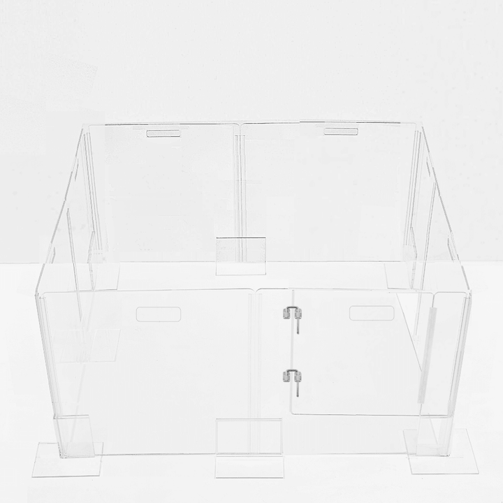 Hiddin Clear Acrylic Pet Playpen with Door – 24 in High