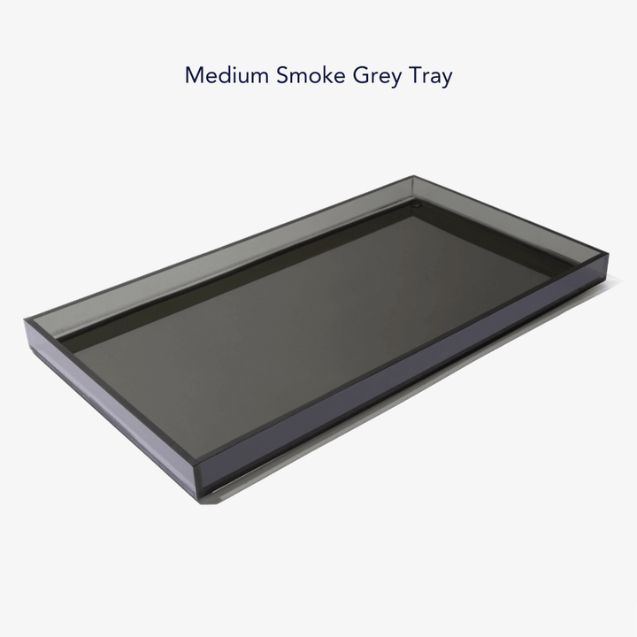 Hiddin Smoke Grey Acrylic Feeder Overflow Tray