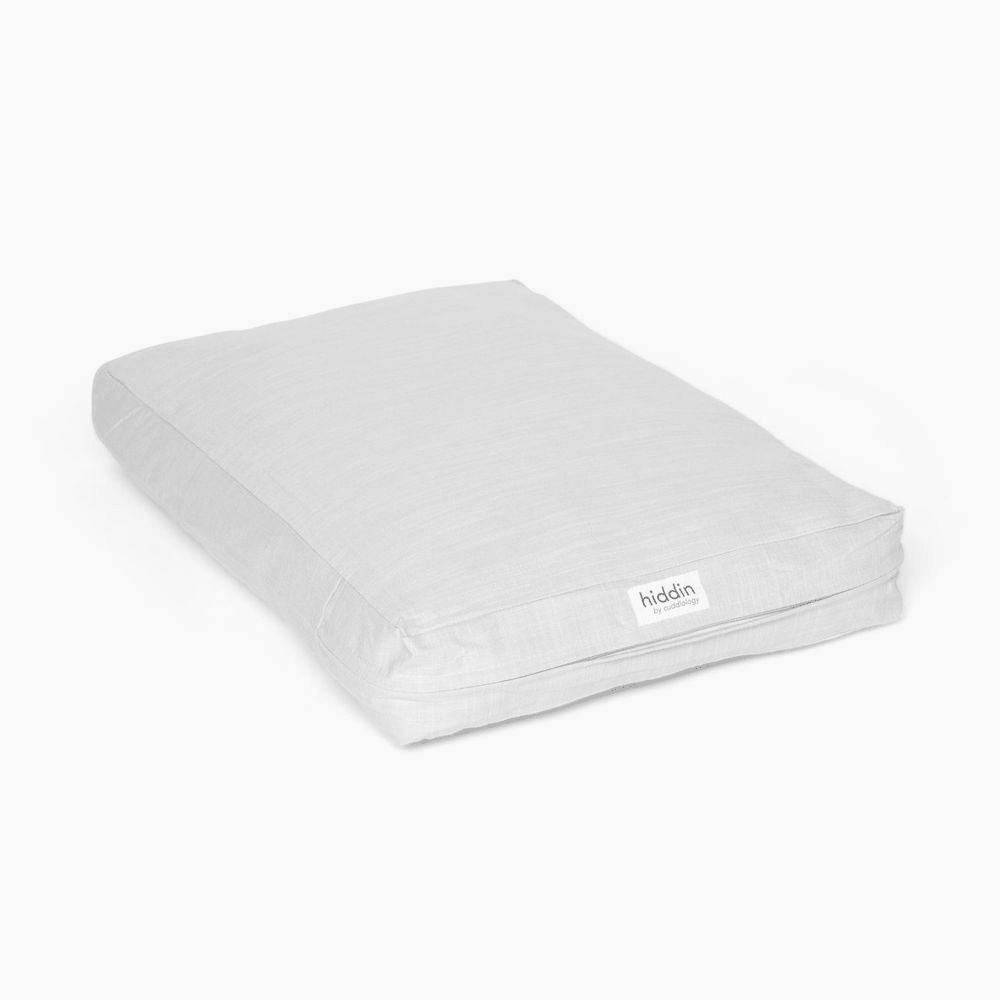 Hiddin Clear Acrylic Dog Crate – Medium, Silver Latch