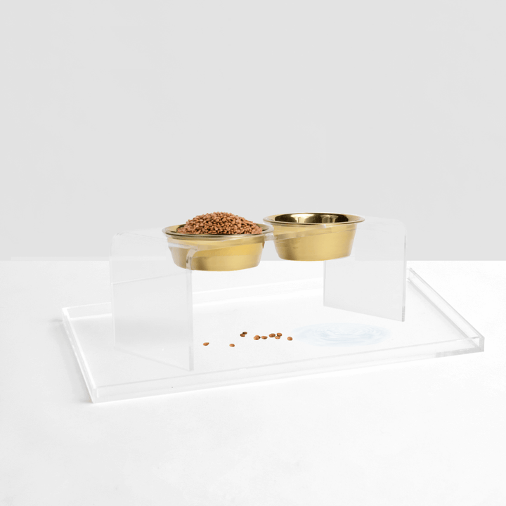 Hiddin Clear Acrylic Feeder Overflow Tray
