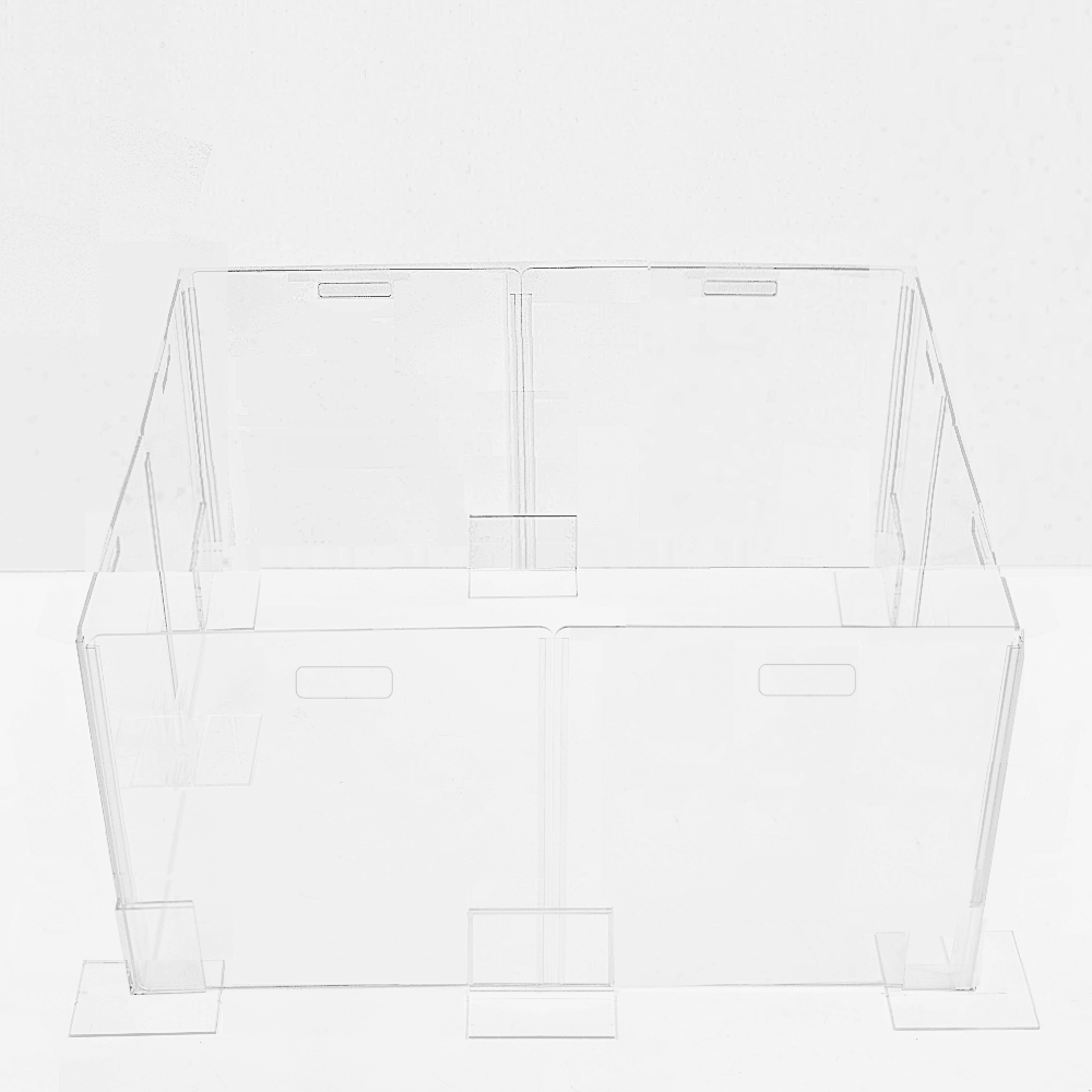 Hiddin Clear Acrylic Step-Over Pet Playpen – 24 in High