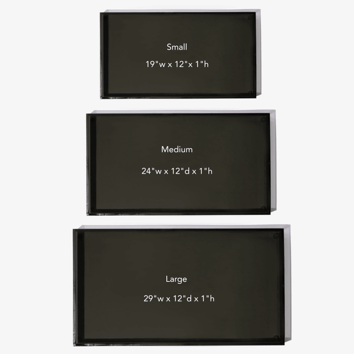 Hiddin Smoke Grey Acrylic Feeder Overflow Tray