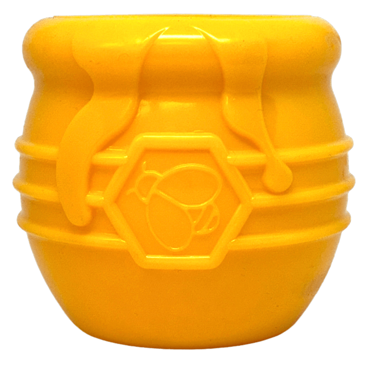 Honey Pot Dog eCup Treat Dispenser | Durable PUP-X Rubber Enrichment Toy | USA Made