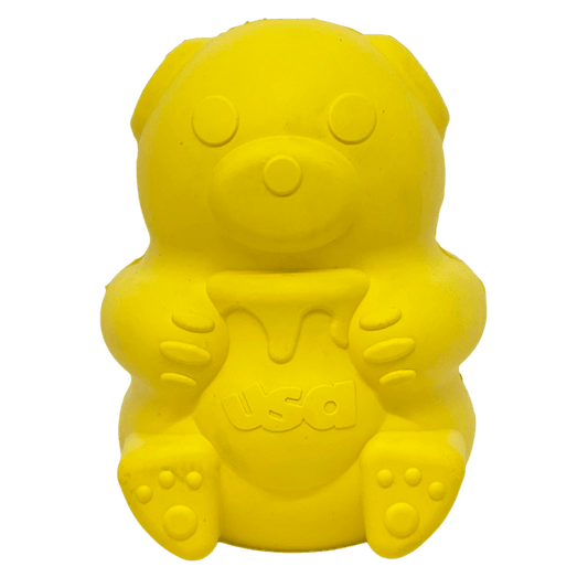 Honey Bear Durable Rubber Treat Dispenser Dog Toy