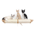 Carica l'immagine nel visualizzatore della galleria, Horizontal cat scratching post with rope-wrapped surface; three kittens perched on top.
