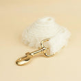 Load image into Gallery viewer, Wedding White Lace Set with gold hardware for personalized ID collars
