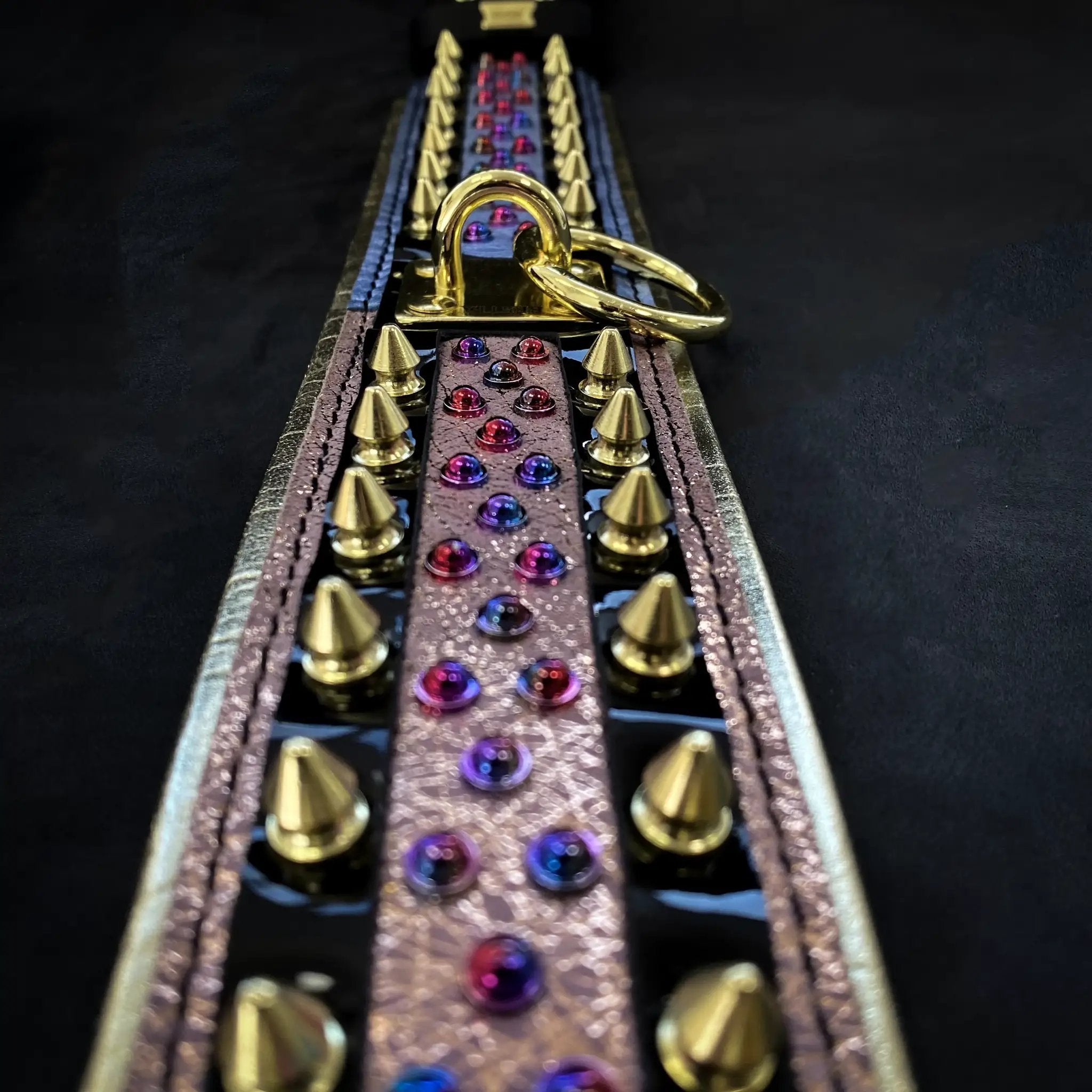The Candy Dog Collar Black - Pet Collars & Harnesses from Bestia Dog Gear