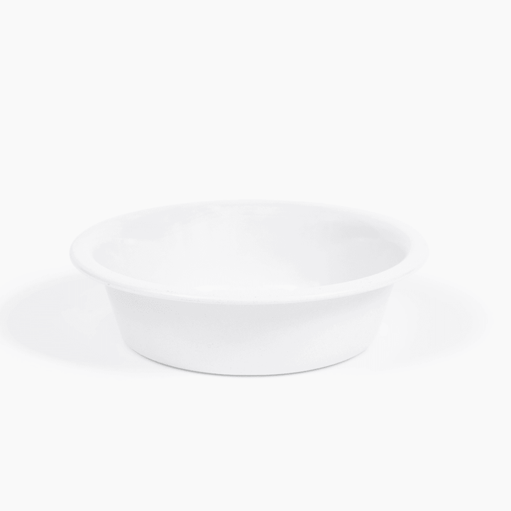 Hiddin Clear Acrylic Double Feeder with White Bowls – 7 in High