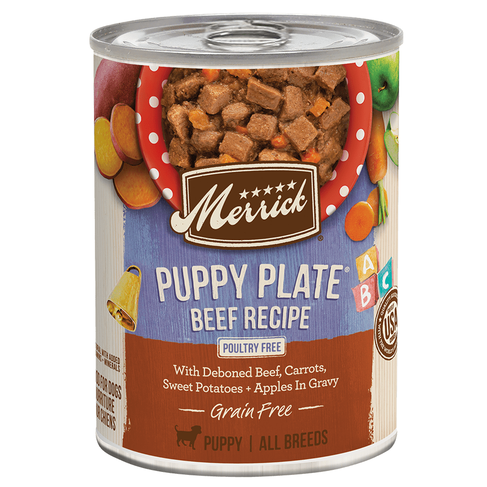 Merrick Puppy Plate Beef alternate can design