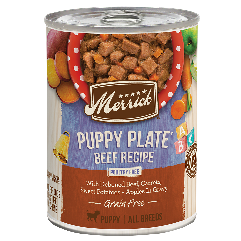 Merrick Puppy Plate Beef alternate can design